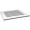Ekena Millwork Vertical Surface Mount PVC Gable Vent: Functional, w/ 3-1/2"W x 1"P Standard Frame, 26"W x 24"H GVPVE26X2401SF - alternate 5